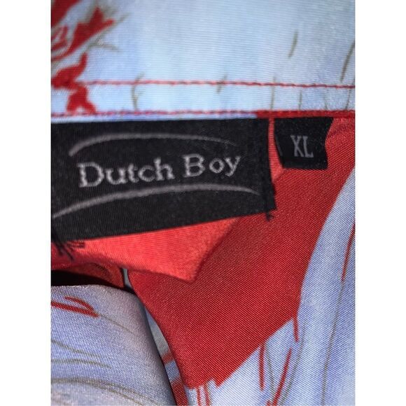 Vintage Dutch Boy Point Zero Anime Hero Dragon Design Button Shirt Adult Xl - Picture 13 of 15